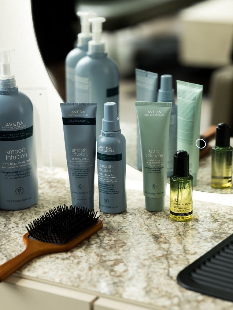 Aveda products and hair care at Rose Style Studio